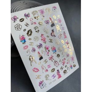 Vodolepky na nechty Color And Foil 153