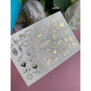 Vodolepky na nechty Folia FG 048 gold