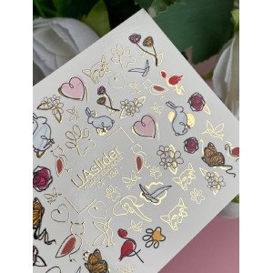Vodolepky na nechty Color And Foil 136