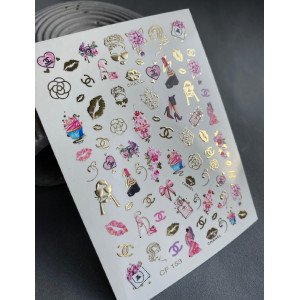 Vodolepky na nechty Color And Foil 153