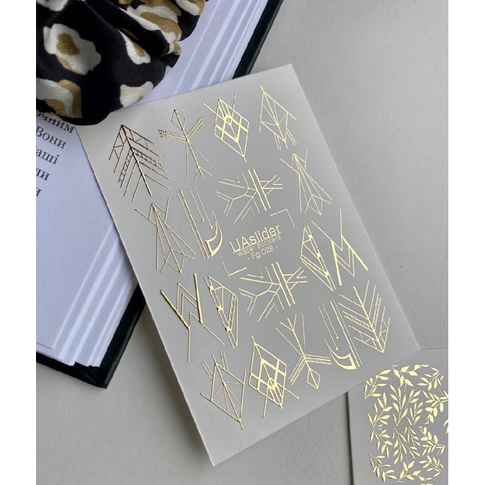 Vodolepky na nechty Folia FG 028 gold Vodolepky na nechty Folia FG 028 gold
