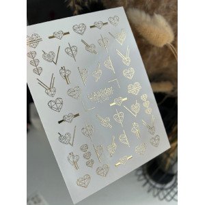 Vodolepky na nechty Folia FG 040 gold