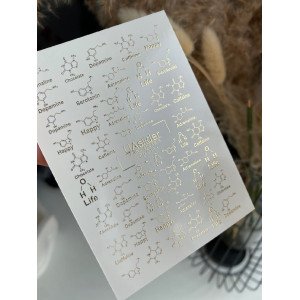 Vodolepky na nechty Folia FG 044 gold