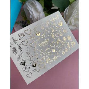 Vodolepky na nechty Folia FG 048 gold