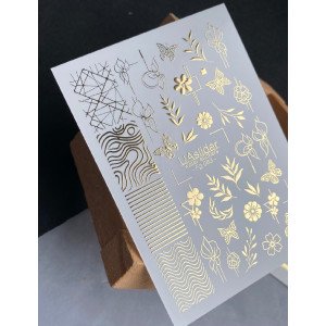 Vodolepky na nechty Folia FG 083 gold