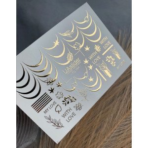 Vodolepky na nechty Folia FG 164 gold