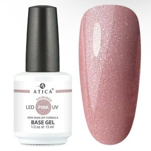 Atica cover base Pink Shimmer, 15ml Atica cover base Pink Shimmer, 15ml