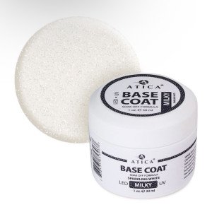 Atica cover base Milky Sparkling White, 30ml Atica cover base Milky Sparkling White, 30ml