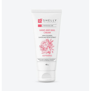 SHELLY Krém na ruky a nechty, s kolagénom, elastínom a extraktom z pivonky 45 ml