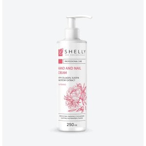 SHELLY Krém na ruky a nechty, s kolagénom, elastínom a extraktom z pivonky 250 ml