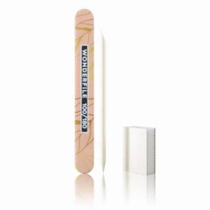 Wonderfile-Disposable-Kit-100-180--grit-file-180-240-grit-buffing-pad-orange-stick