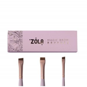 Zola Sada štetcov na farbenie obočia Magic Brow Brush, jemne ružova