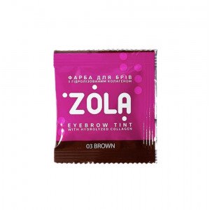 ZOLA FARBA NA OBOČIE VRECKO 5 ML + OXIDANT 3% - 5 ML.03 Brown (hnědá)