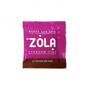ZOLA FARBA NA OBOČIE VRECKO 5 ML + OXIDANT 3% - 5 ML.02 Warm Brown (teple hnědá)